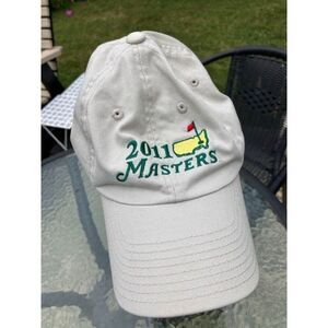 Golf 2011 Masters Strap Back Hat Beige American Needle 75th Anniversary